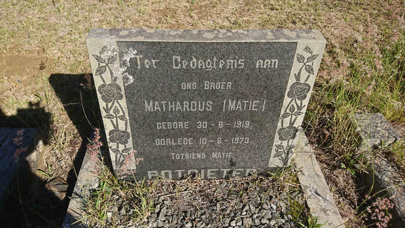 POTGIETER Mathardus 1919-1973