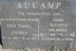 AUCAMP Gert Daniel Jacobus 1886-1971 & Susanna BAKKES 1896-1988