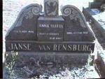 RENSBURG Anna Aletta, Janse van 1926-1950