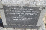 POTGIETER Johan Jacob 1865-1949