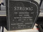 STRUWIG Petrus Cornelius 1893-1964 & Margaretha Johanna BURGER 1893-1981