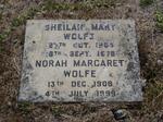 WOLFE Sheilah Mary 1904-1976 :: WOLFE Norah Margaret 1908-1999
