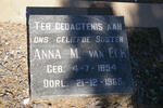 ECK Anna M., van 1894-1965
