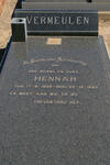 VERMEULEN Hennah 1908-1993