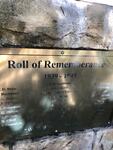 3. Roll of Remembrance 1939-1945