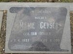 GEYSER Miemie nee VAN TONDER 1897-1981