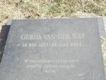 WAT Gerda, van der 1957-2004