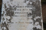 FISCHER Rijk Henry 1903-1905