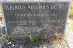WET Albertus Adolphus, de 1861-1928