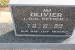 OLIVIER M.J. nee GEYSER 1858-1940