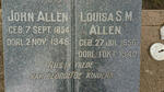 ALLEN John 1854-1946 & Louisa S.M. 1856-1940