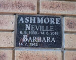 ASHMORE Neville 1939-2016 & Barbara 1943-
