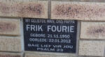 FOURIE Frik 1950-2012