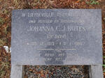 BOTES Johanna C.J. nee DE BEER 1913-1995
