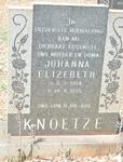 KNOETZE Johanna Elizebeth 1914-1975