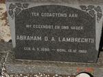 LAMBRECHTS Abraham D.A. 1890-1960