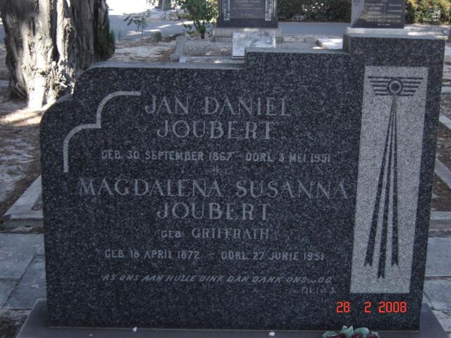 JOUBERT Jan Daniel 1867-1951 & Magdalena Susanna GRIFFRATH 1872-1951