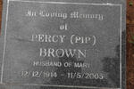 BROWN Percy 1914-2005