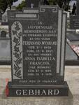 GEBHARD Ferdinand Mynhard 1902-1967 & Anna Isabella Francina BOSMAN 1898-1979