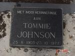 JOHNSON Tommie 1905-1977