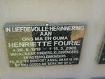 FOURIE Henriette 1919-2009