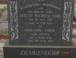 ZIEMKENDORF August Wilhelm Carl 1876-1956 & Ernestine Emilie FOCKS 1879-1965