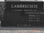 LAMBRECHTS Daniel A.J. 1934-1979
