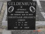 GELDENHUYS Christiaan Johannes 1961-1984
