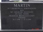 MARTIN Francis McGillycuddy 1946-1996