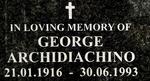 ARCHIDIACHINO George 1916-1993