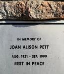 PETT Joan Alison 1921-1999