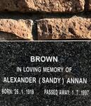 BROWN Alexander Annan 1919-1997