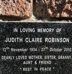 ROBINSON Judith Claire 1934-2010