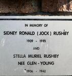 RUSHBY Sidney Ronald 1909-1985 & Stella Muriel GLEN-YOUNG 1906-1942