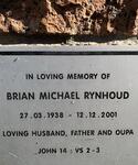 RYNHOUD Brian Michael 1938-2001