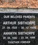SIBTHORPE Arthur 1925-1998 & Annwyn 1942-1998