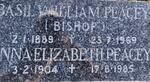PEACEY Basil William 1889-1969 & Anna Elizabeth 1904-1985