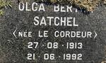 SATCHEL Olga Ber?? nee LE CORDEUR 1913-1992