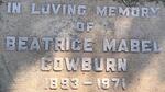 COWBURN Beatrice Mabel 1893-1971