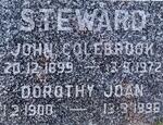 STEWARD John Colebrook 1899-1972 & Dorothy Joan 1900-1996