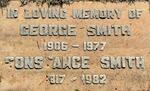 SMITH George 1906-1977 & Constance 1917-1982