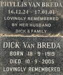 BREDA Dick, van 1919-2005 & Phyllis 1924-2001
