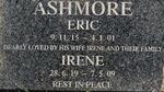 ASHMORE Eric 1915-2001 & Irene 1919-2009