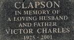 CLAPSON Victor Charles 1925-2001