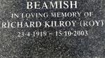 BEAMISH Richard Kilroy 1919-2003