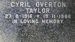 TAYLOR Cyril Overton 1916-1986