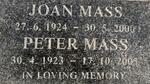 MASS Peter 1923-2005 & Joan 1924-2000