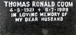 COOM Thomas Ronald 1921-1989