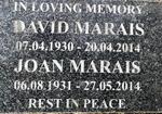 MARAIS David 1930-2014 & Joan 1931-2014