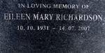 RICHARDSON Eileen Mary 1931-2007